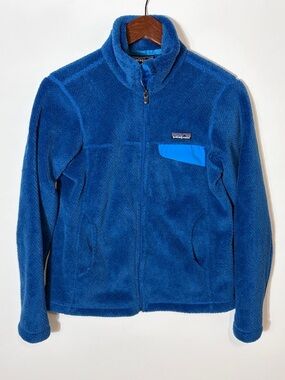 Patagonia Blue Fleece Jacket Full Zip Women’s Small Cozy Soft